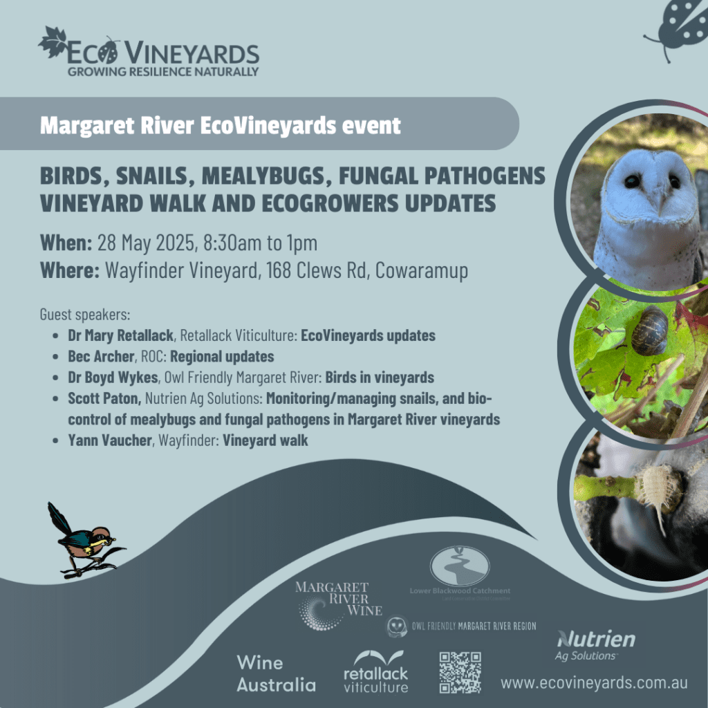 Margaret River EcoVineyards events flier Instagram Post